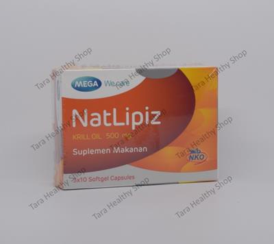 NatLipiz – 30 Softgel Capsules (Suplemen Makanan Untuk Memelihara Kesehatan Jantung & Pembuluh Darah)