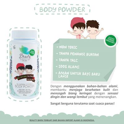 Beauty Barn Cooling Body Powder 35 Gram (Bedak Badan Bayi & Anak)