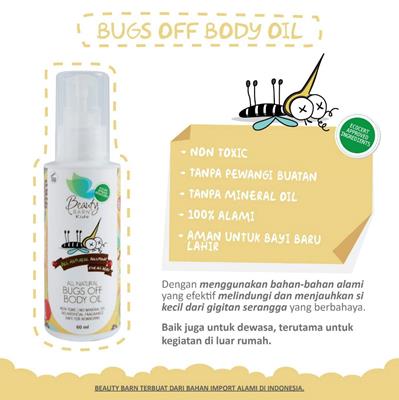 Beauty Barn Bugs Off Body Oil / Spray 60 ml (Pengusir Serangga Alami)