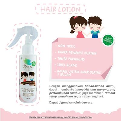 Beauty Barn Thickening Hair Lotion 120ml (Penyubur Rambut Bayi & Anak)