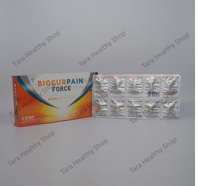 Biocurpain Force – 30 Kaplet Salut Selaput (Mengatasi nyeri pada persendiaan – Ampuh untuk Osteoarthritis)