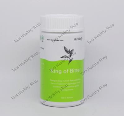 Herbilogy King of Bitters (Daun Sambiloto) 100% Natural – 60 Capsules (Mengurangi Capek, Membantu Gejala Diabetes & Menstabilkan Kadar Gula Darah)