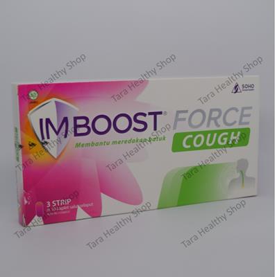 Imboost Force Cough – 30 Kaplet Salut Selaput (Membantu Meredakan Batuk)