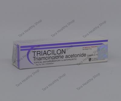 Triacilon – Triamcinolone Acetonide 0.1% – 10 gram (Krim Anti Radang & Anti Gatal Berkualitas)